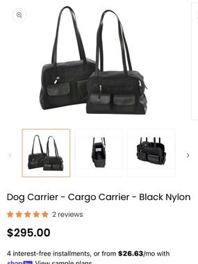 Canine styles bag carrier Dog Cargo Carrier Tote
